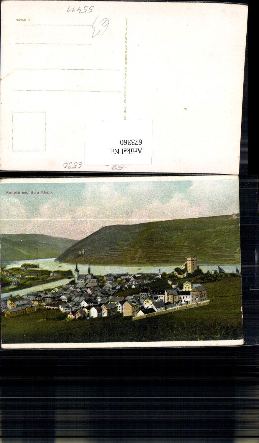 673360,Bingen a. Rhein u. Burg Klopp