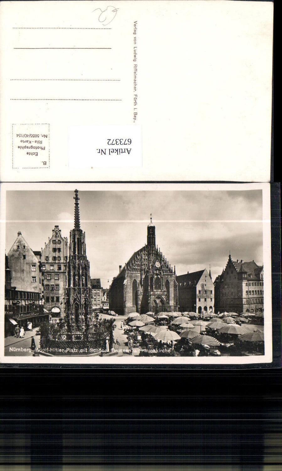 673372,Foto Ak Nürnberg Platz mit Schönen Brunnen u. Frauenkirche