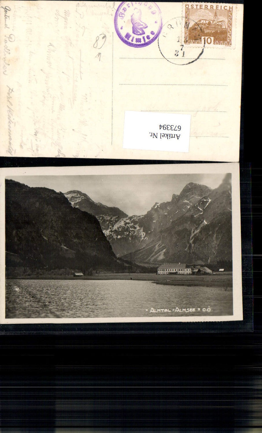 673394,Foto Ak Grünau im Almtal Almsee