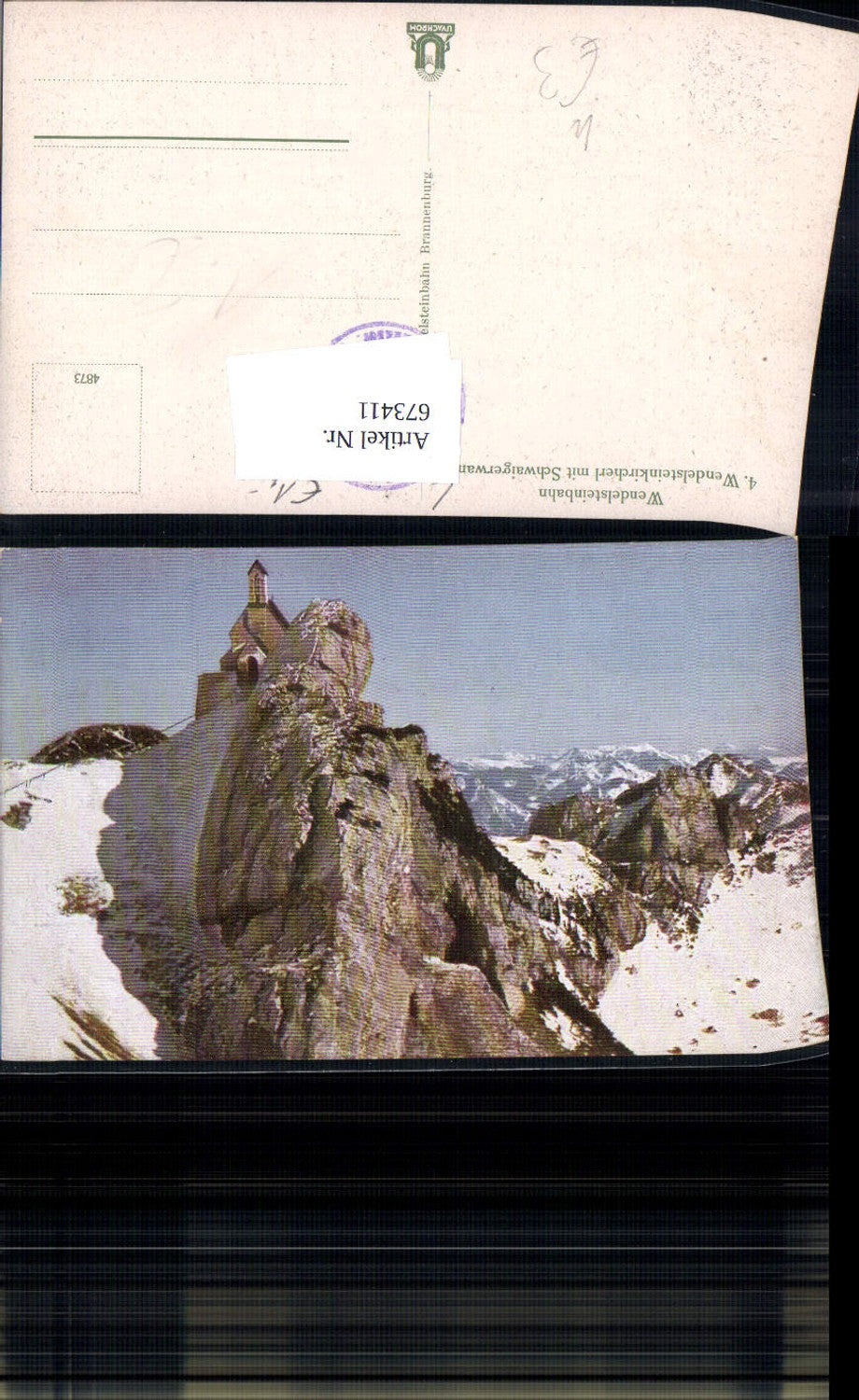 673411,Brannenburg Wendelsteinbahn Wendelsteinkircherl m. Schwaigerwand