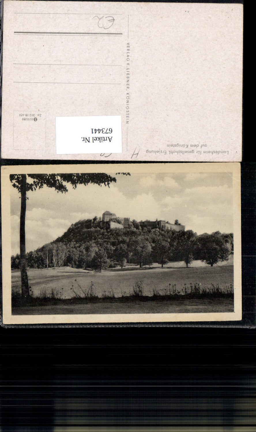 673441,Königstein Festung Landesheim für gesellschaft. Erziehung Sächs. Schweiz