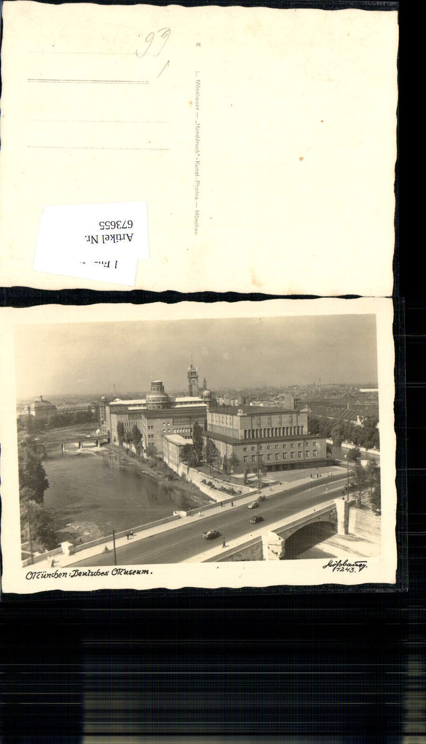 673655,Fotokunst L. Mössbauer 1243 Handdruck Kunst Photo München Deutsches Museum