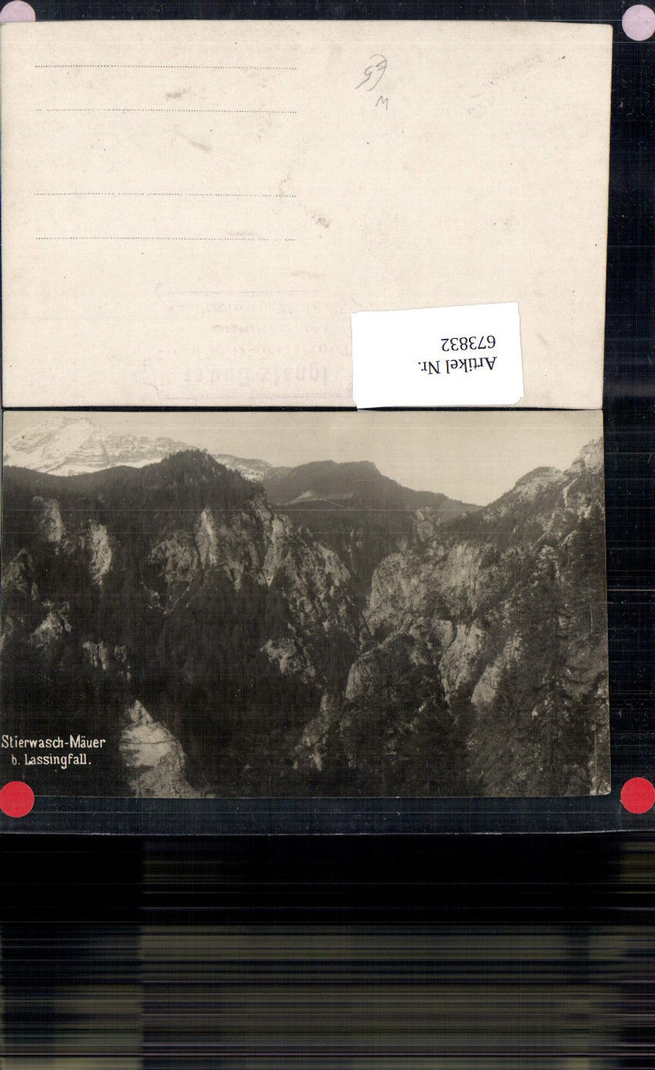 673832,Foto Ak Stierwasch-Mäuer b. Lassingfall Wienerbruck Annaberg