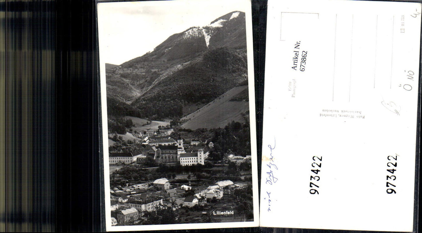 673862,Foto Ak Lilienfeld Ansicht mit Stift