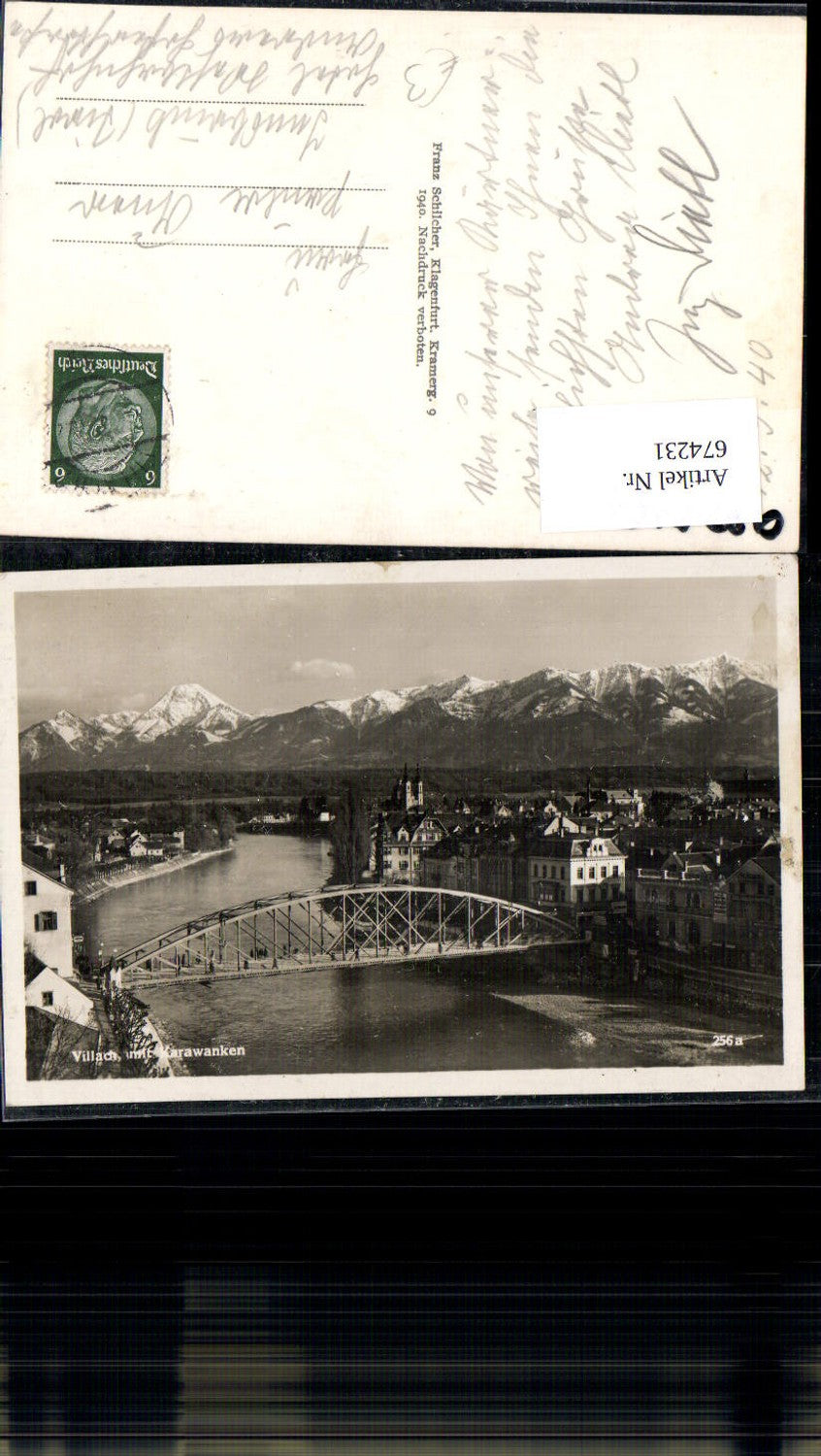 674231,Villach Brücke Drau