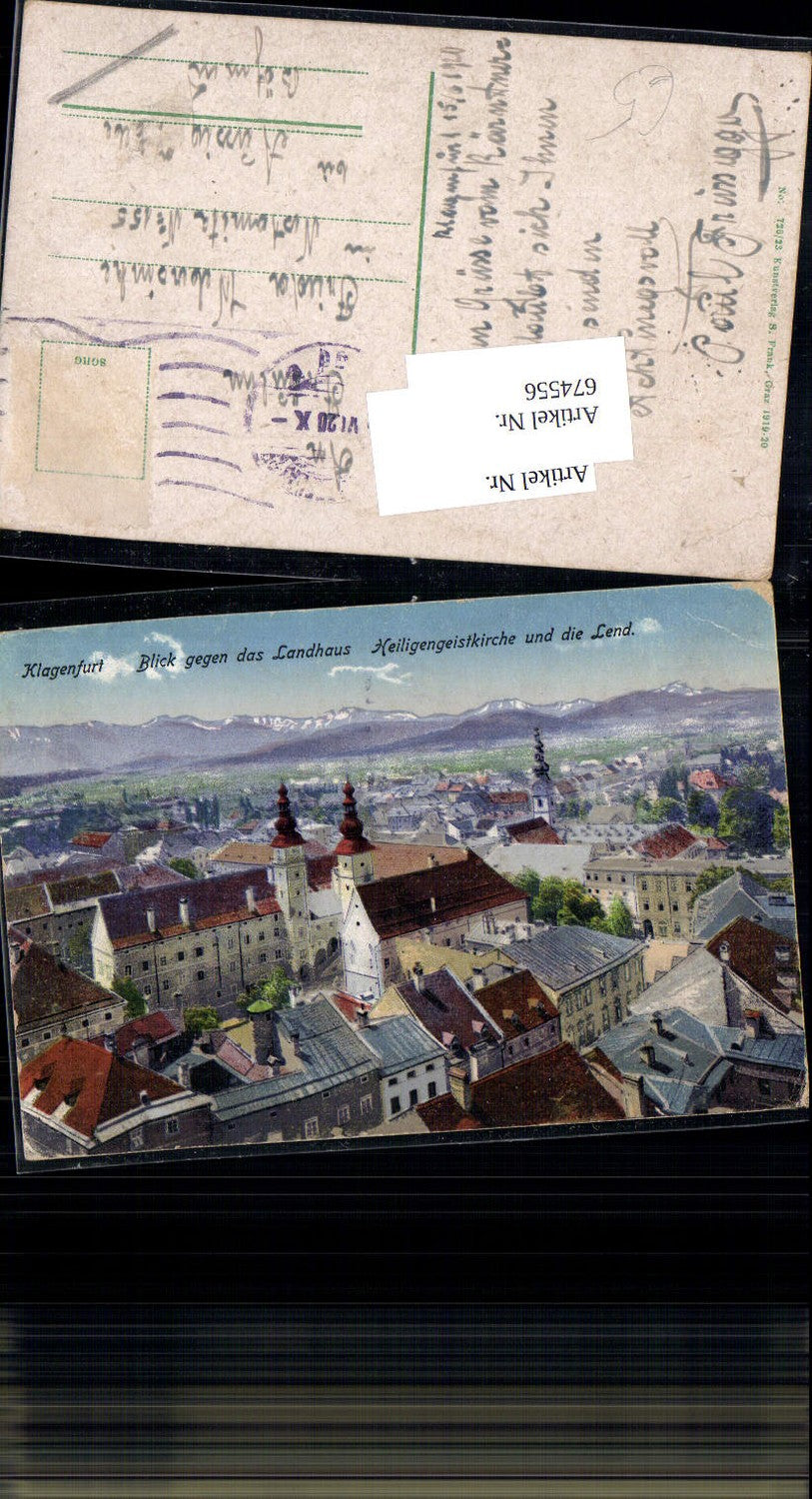 674556,Klagenfurt Blick gegen Landhaus Heiligengeistkirche Lend Kirche