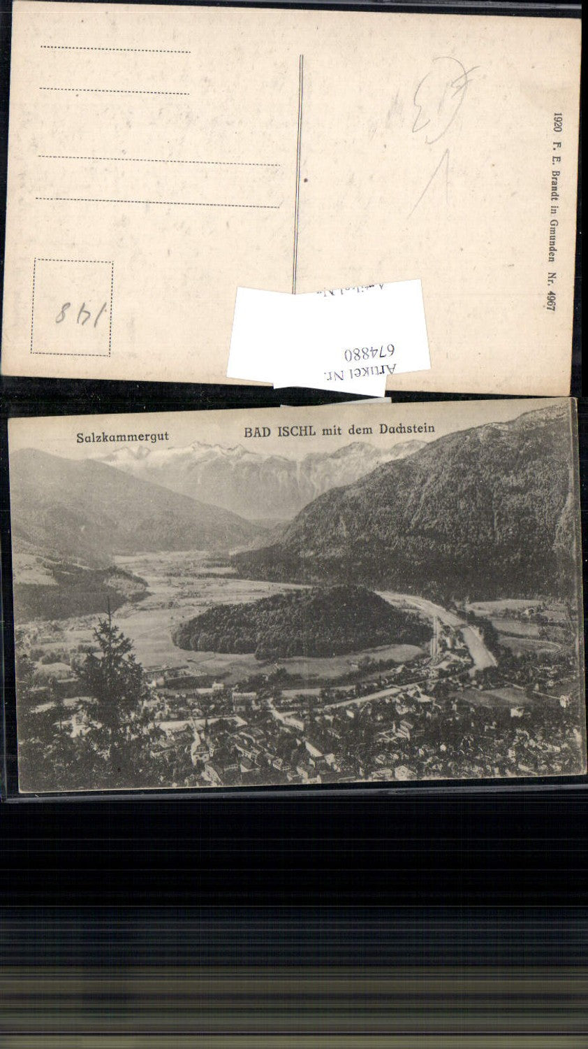674880,Bad Ischl Salzkammergut pub F.E. Brandt 4967