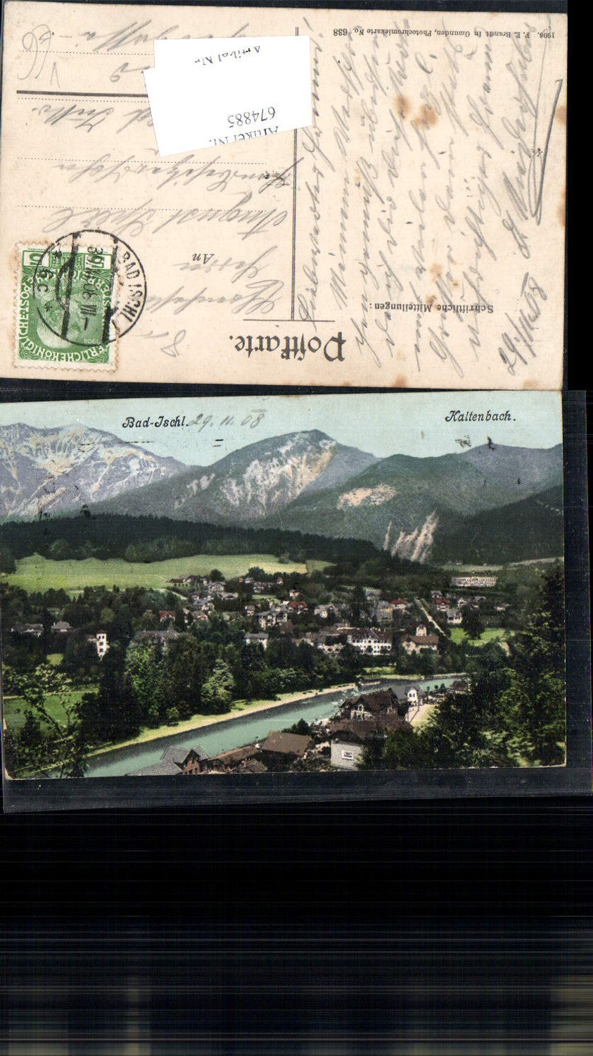 674885,Kaltenbach bei Bad Ischl Salzkammergut pub F.E. Brandt 638