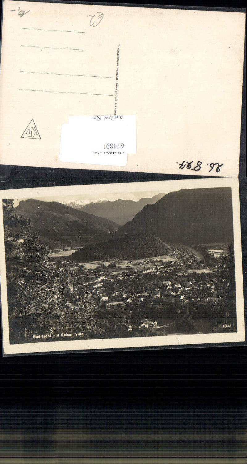 674891,Bad Ischl Salzkammergut m. Kaiserliche Villa