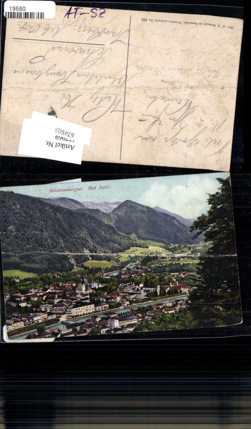 674903,Bad Ischl Salzkammergut pub F.E. Brandt 993