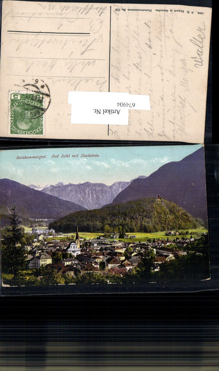 674904,Bad Ischl Salzkammergut m. Dachstein pub F.E. Brandt 110
