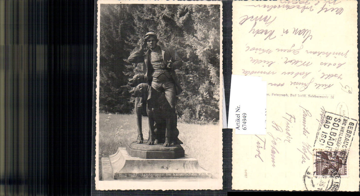 674949,Bad Ischl Salzkammergut Jagdgruppe im Stadtpark