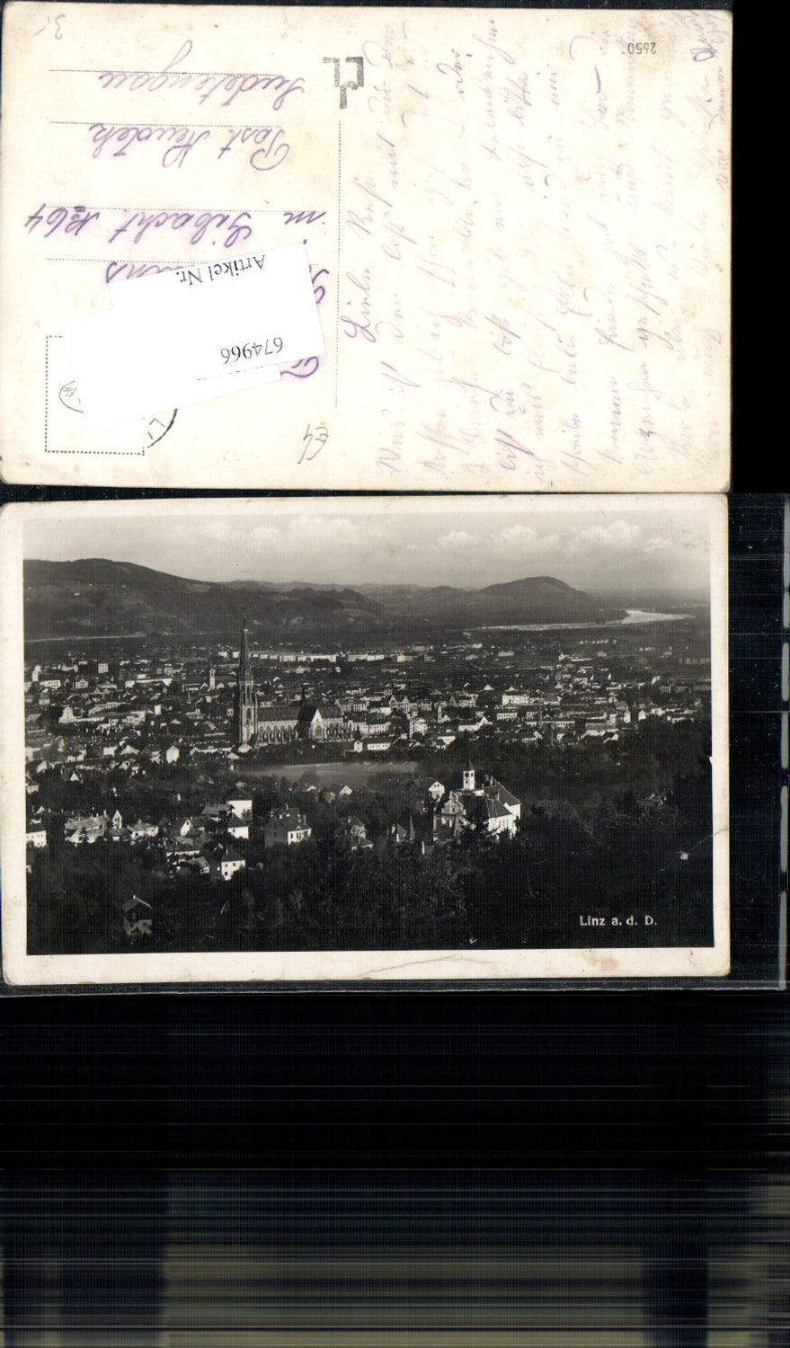 674966,Linz an der Donau gel n. Neudek Gibacht Pozorka Nejdek