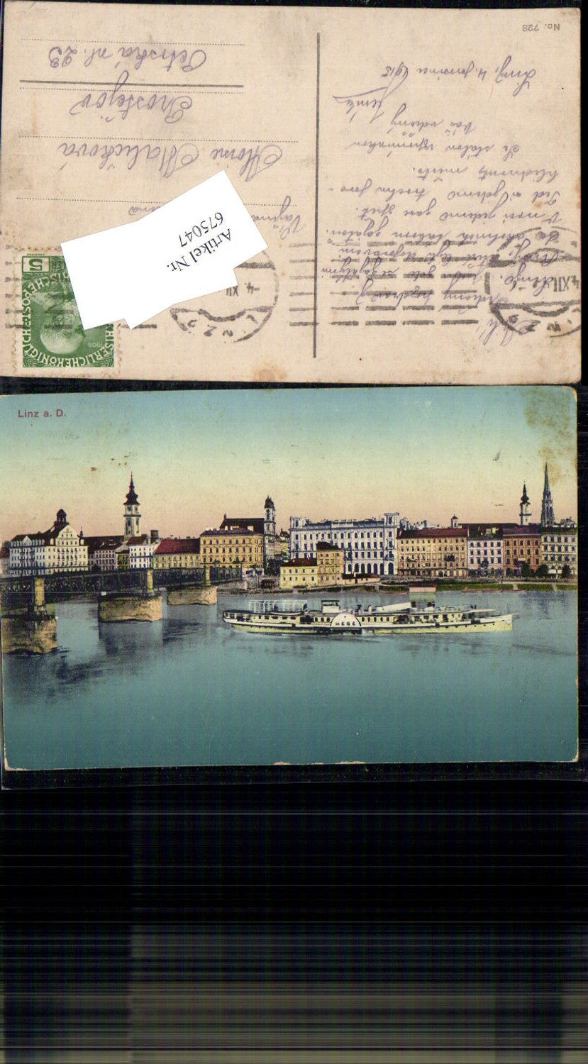 675047,Linz an der Donau Dampfer Hebe Urfahr