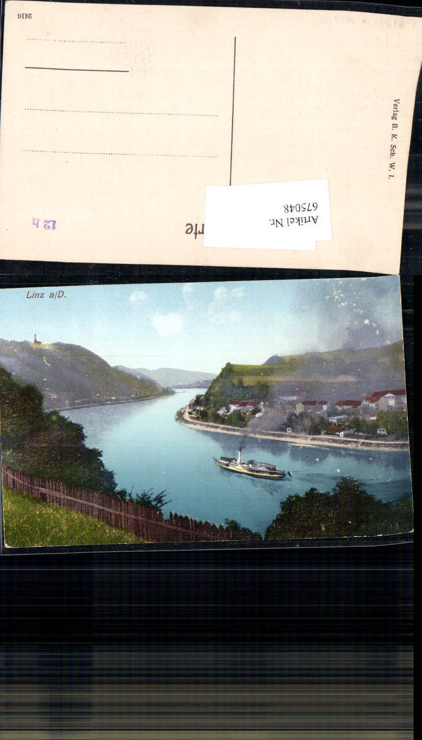 675048,Linz an der Donau Dampfer Donautal