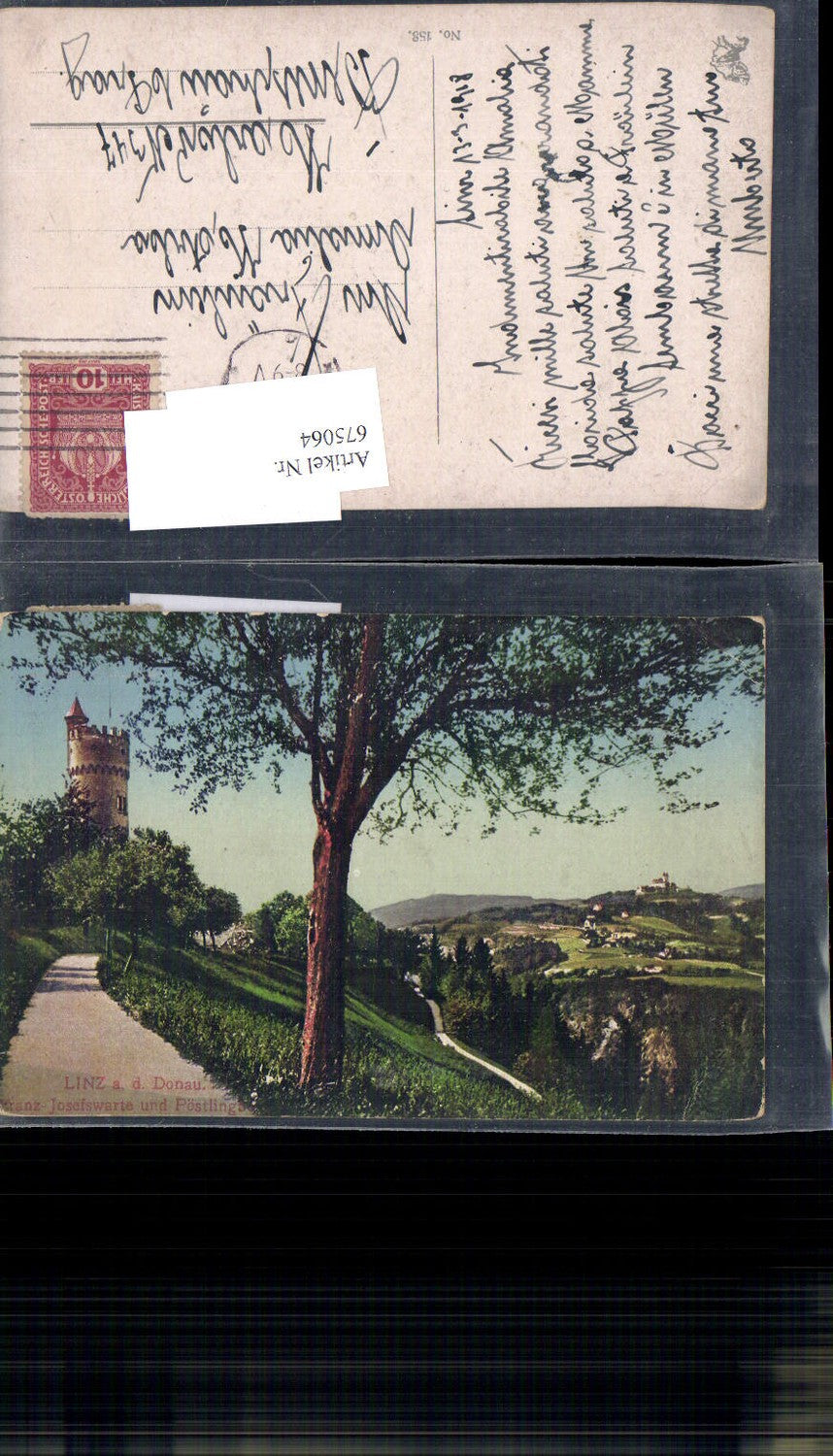 675064,Linz an der Donau Franz Josefswarte Freinberg Aussichtsturm