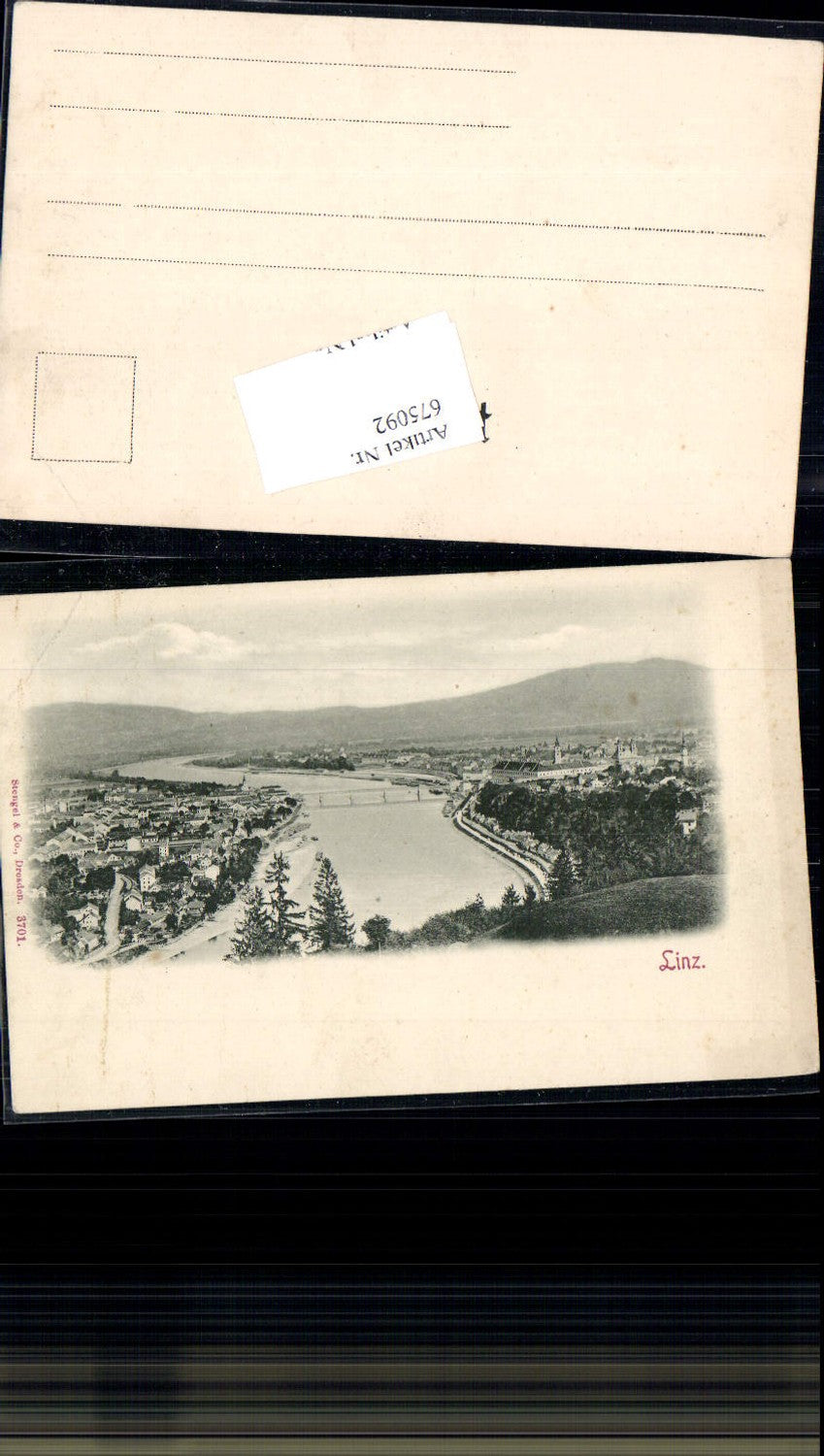 675092,Linz an der Donau um 1900 pub Stengel & Co. 3701
