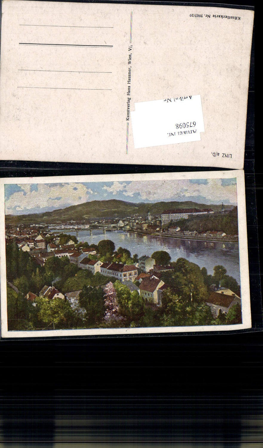 675098,Künstler AK Linz an der Donau pub Hans Hausner 7007/10