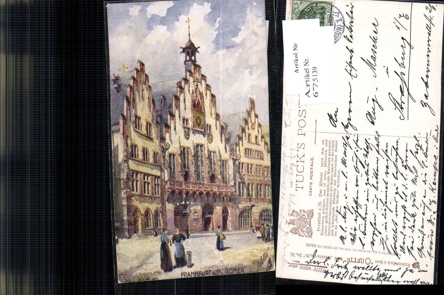 675139,Künstler AK Raphael Tuck Charles F. Flower Frankfurt am Main Römer