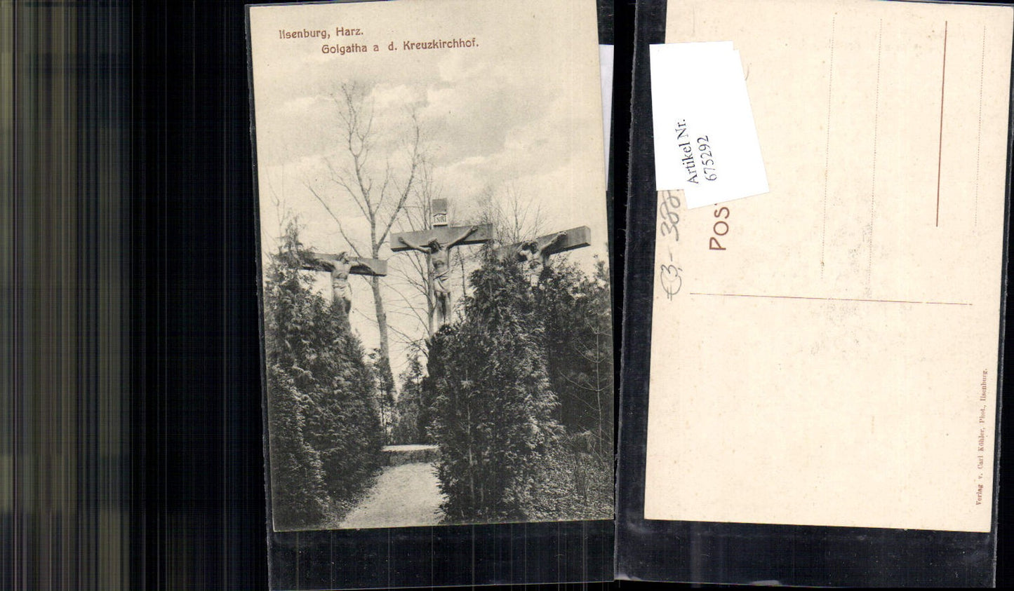675292,Ilsenburg im Harz Golgatha Kreuzkirchhof Kreuz