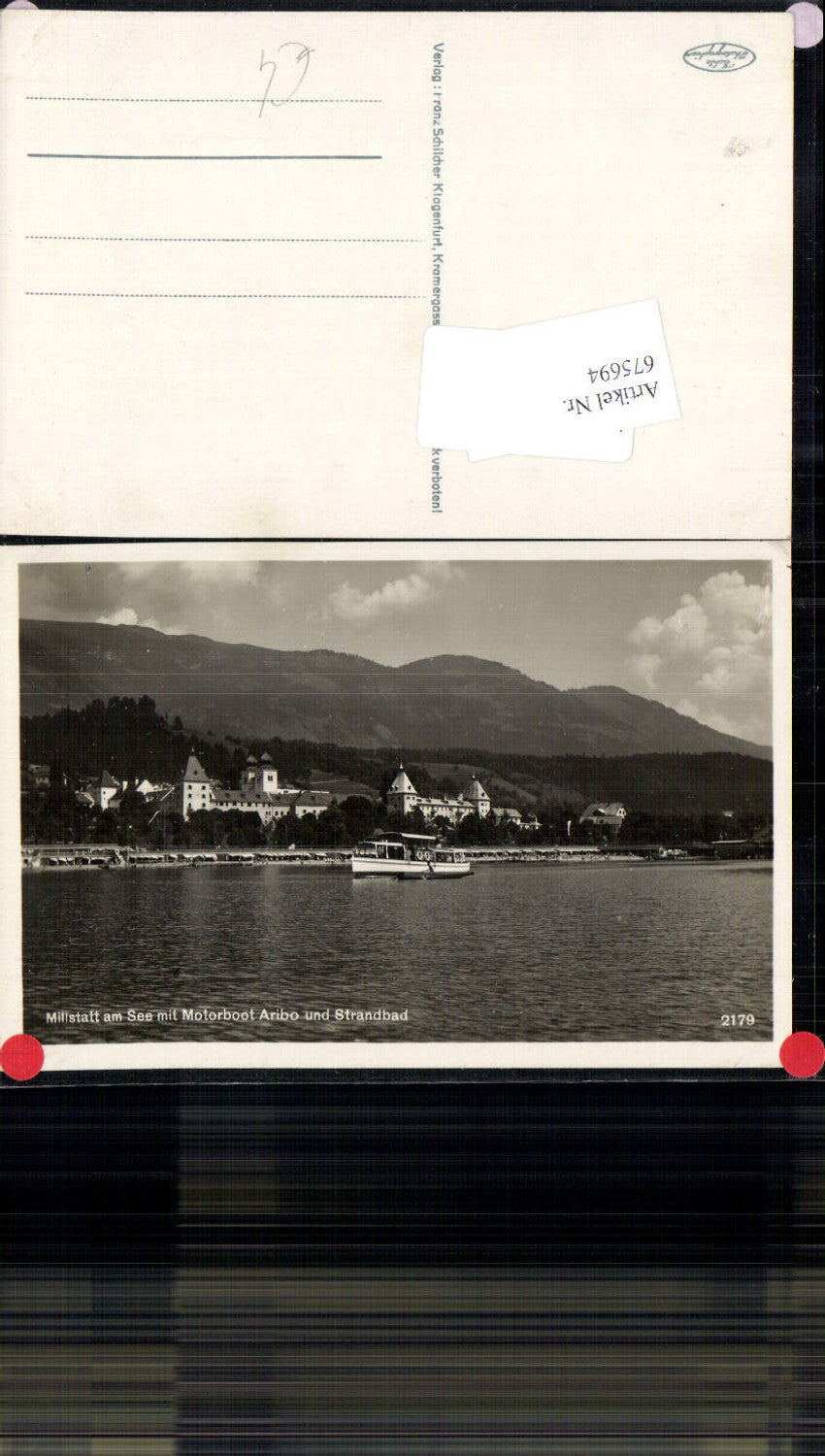 675694,Millstatt am See Boot Motorboot Aribo Strandbad
