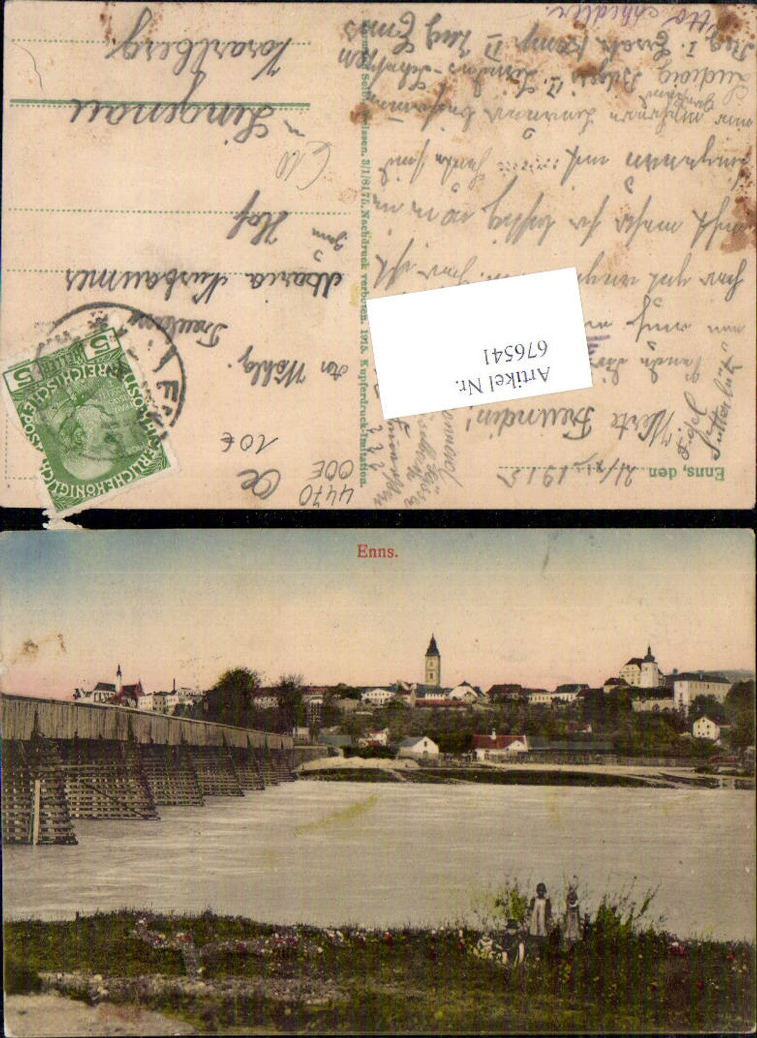 676541,Enns Partie Brücke Ennsdorf