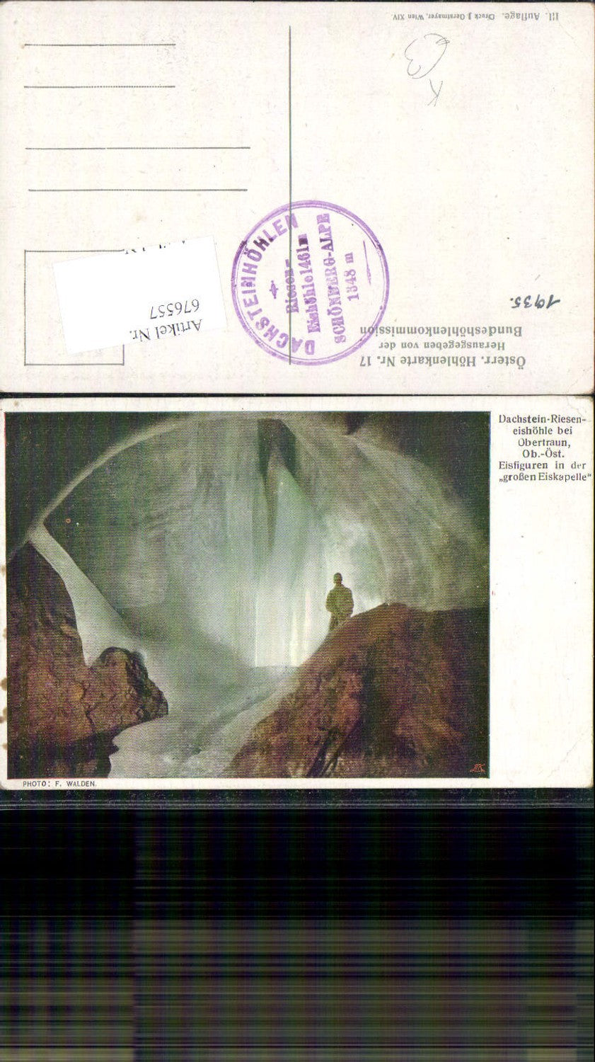 676557,Dachstein Rieseneishöhle Obertraun Höhlenkarte 17