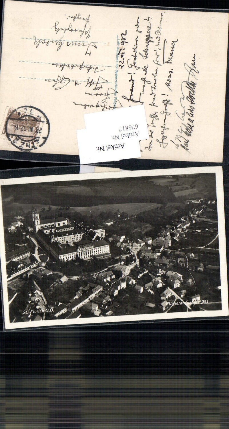 676817,seltene Fliegeraufnahme St. Florian Luftbild