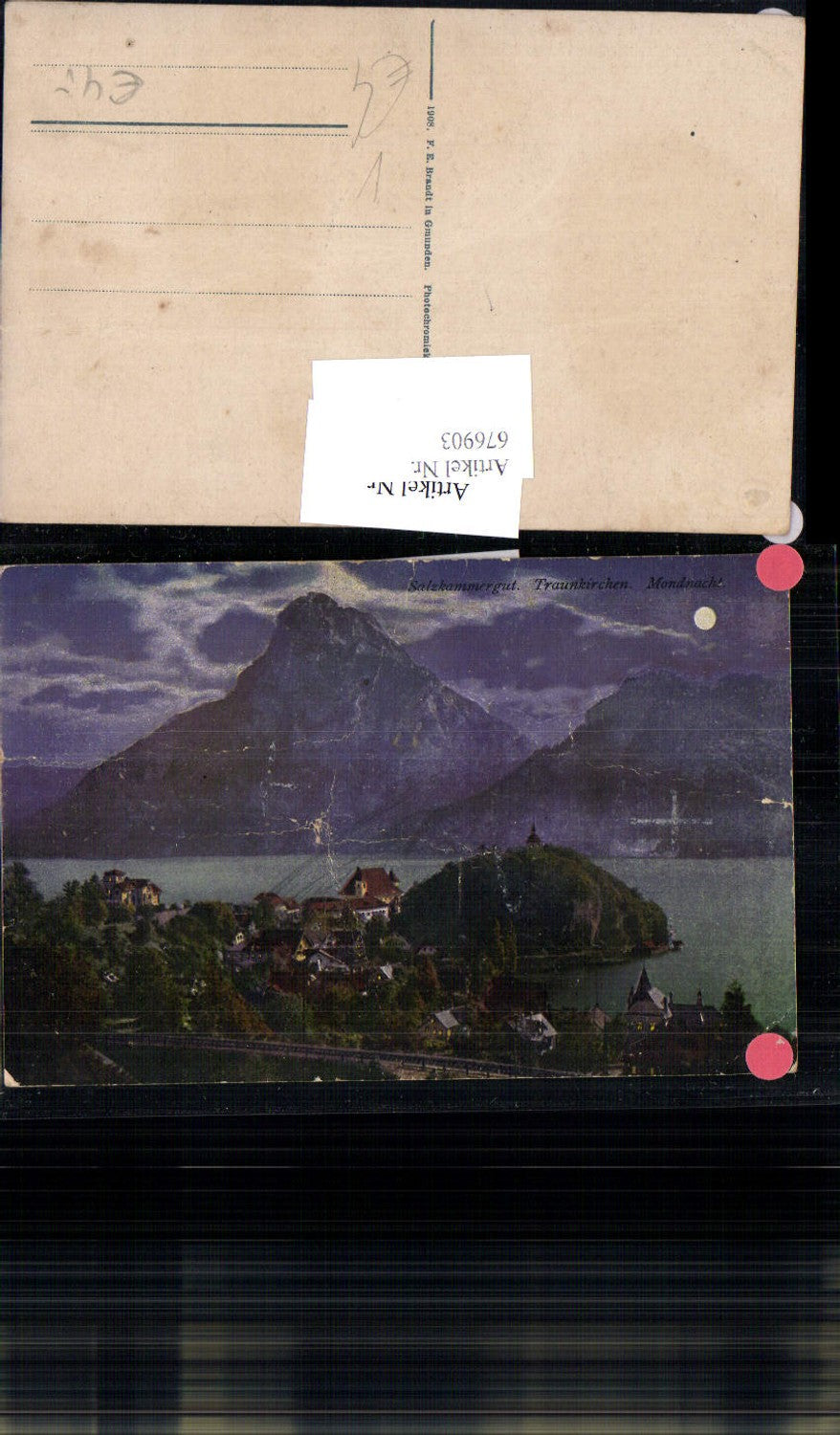 676903,Traunkirchen am Traunsee Mondnacht pub Brandt 819