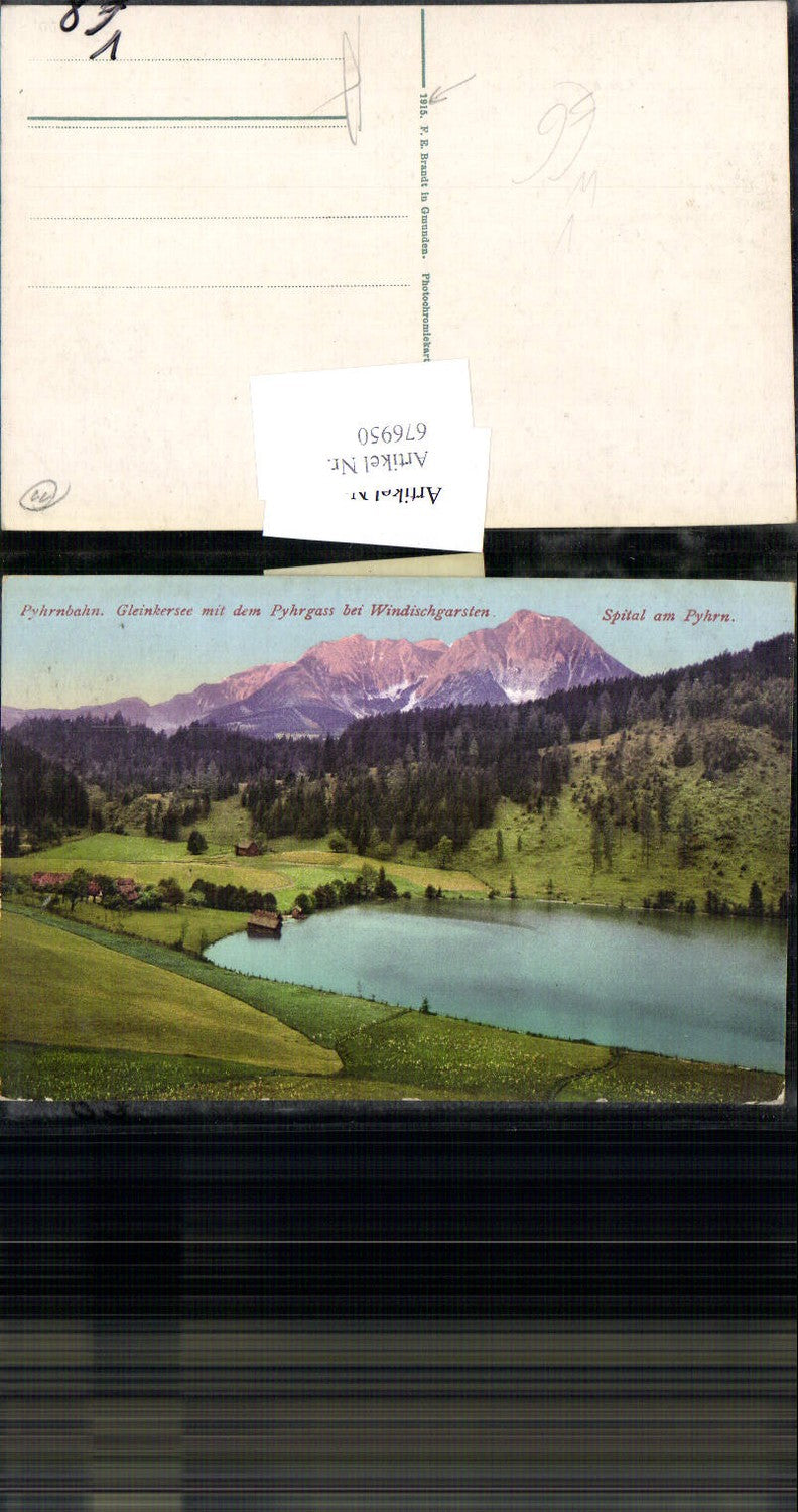 676950,Gleinkersee Windischgarsten Spital am Pyhrn Pyhrnbahn pub Brandt 1403