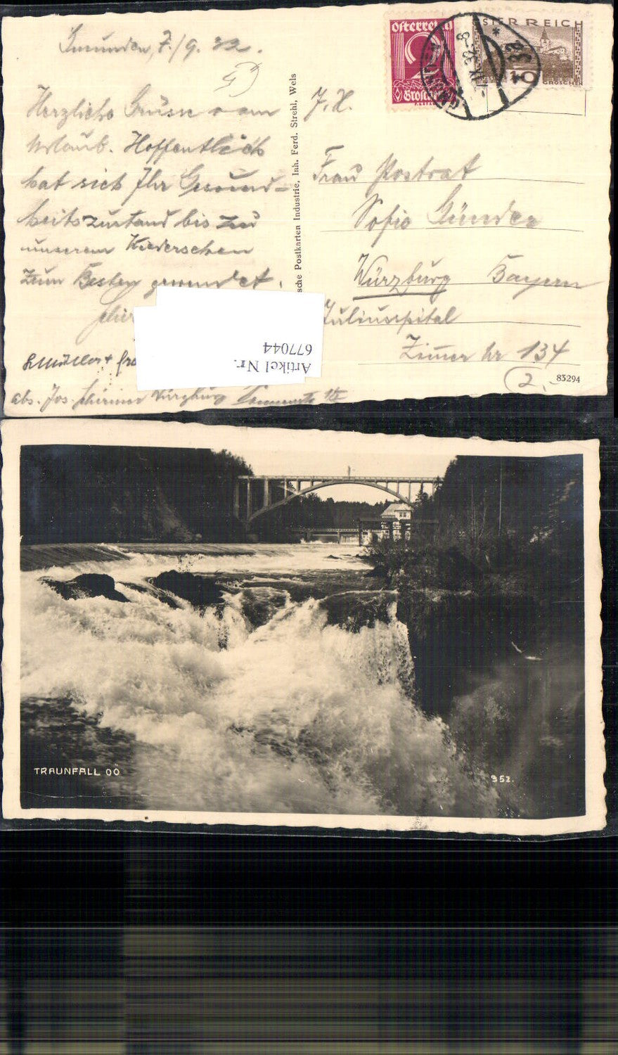 677044,Traunfall bei Roitham Gmunden Brücke