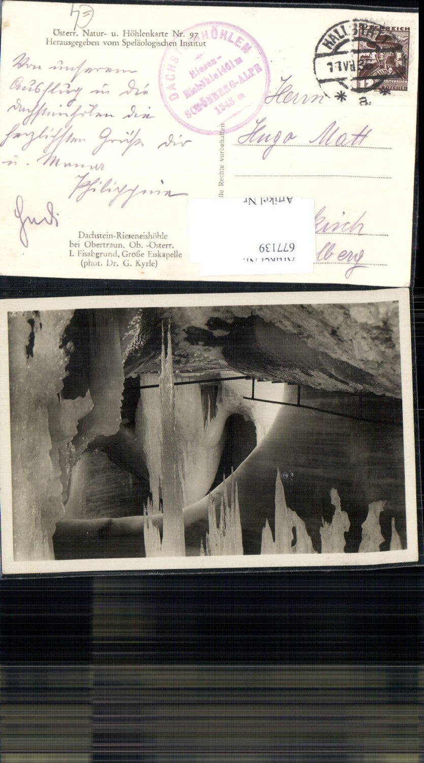 677139,Höhlenkarte 97 Dachstein Rieseneishöhle Obertraun Höhle