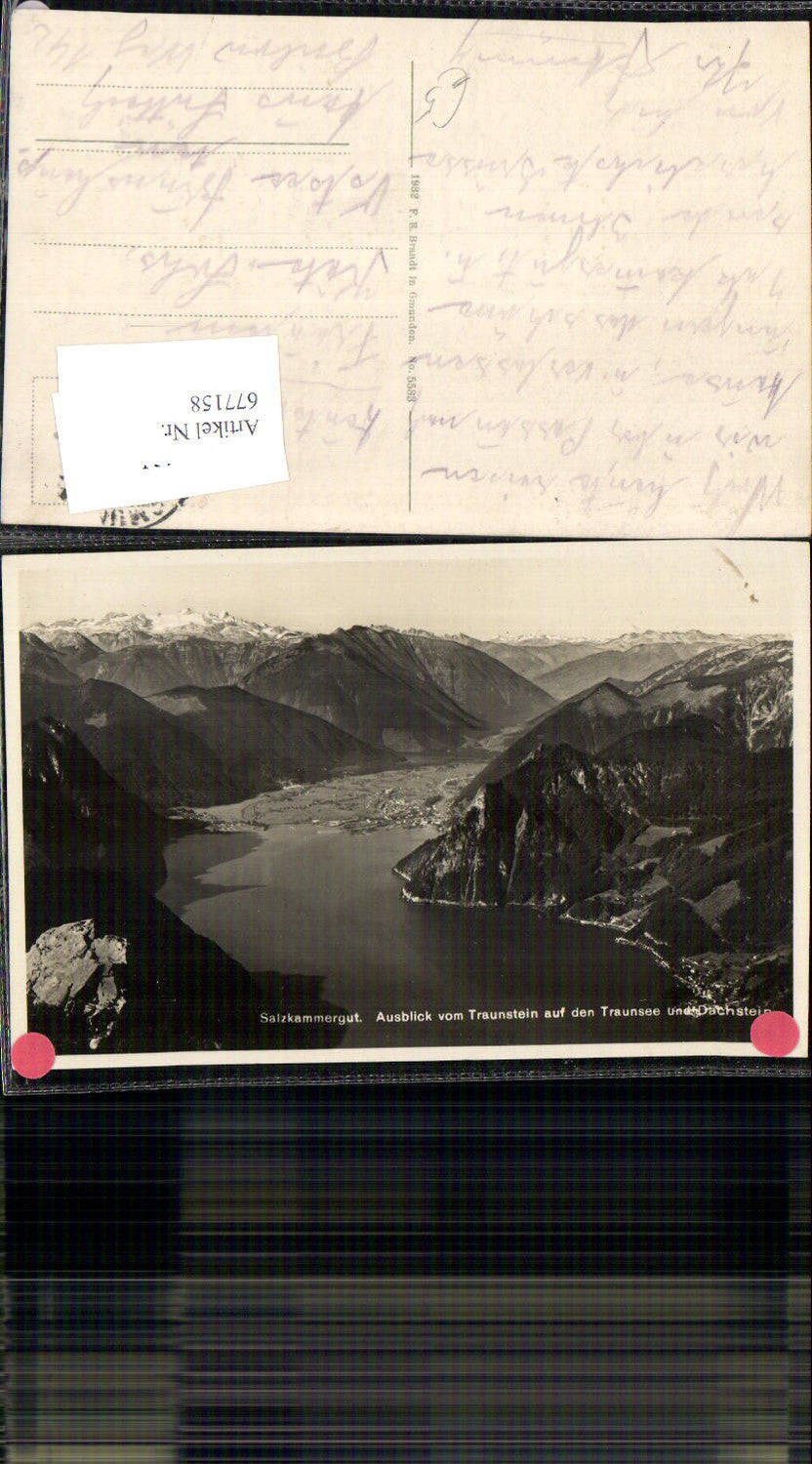 677158,Traunstein Blick a. Traunsee Dachstein Ebensee Gmunden Altmünster