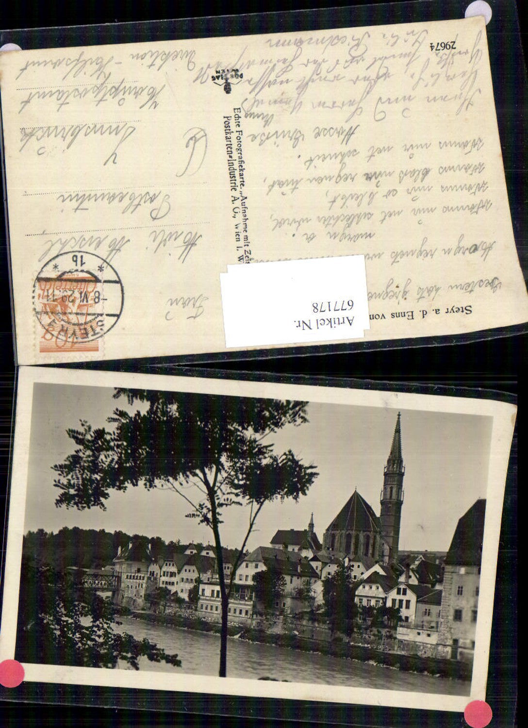 677178,Steyr an der Enns Kirche 1929