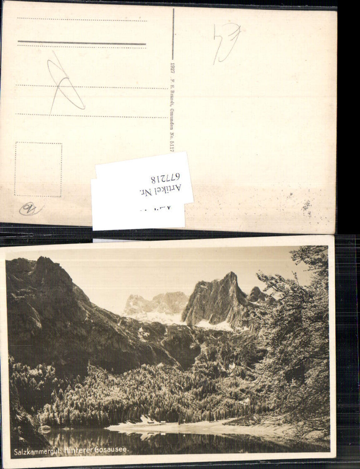 677218,Hinterer Gosausee Gosau