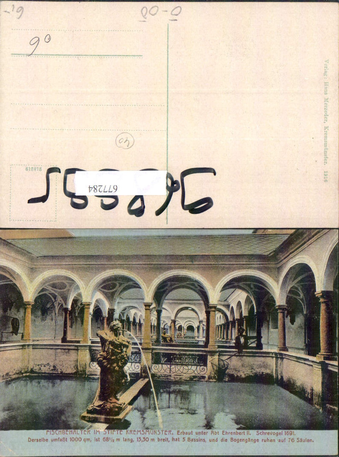 677284,Kremsmünster Fischbehälter Brunnen