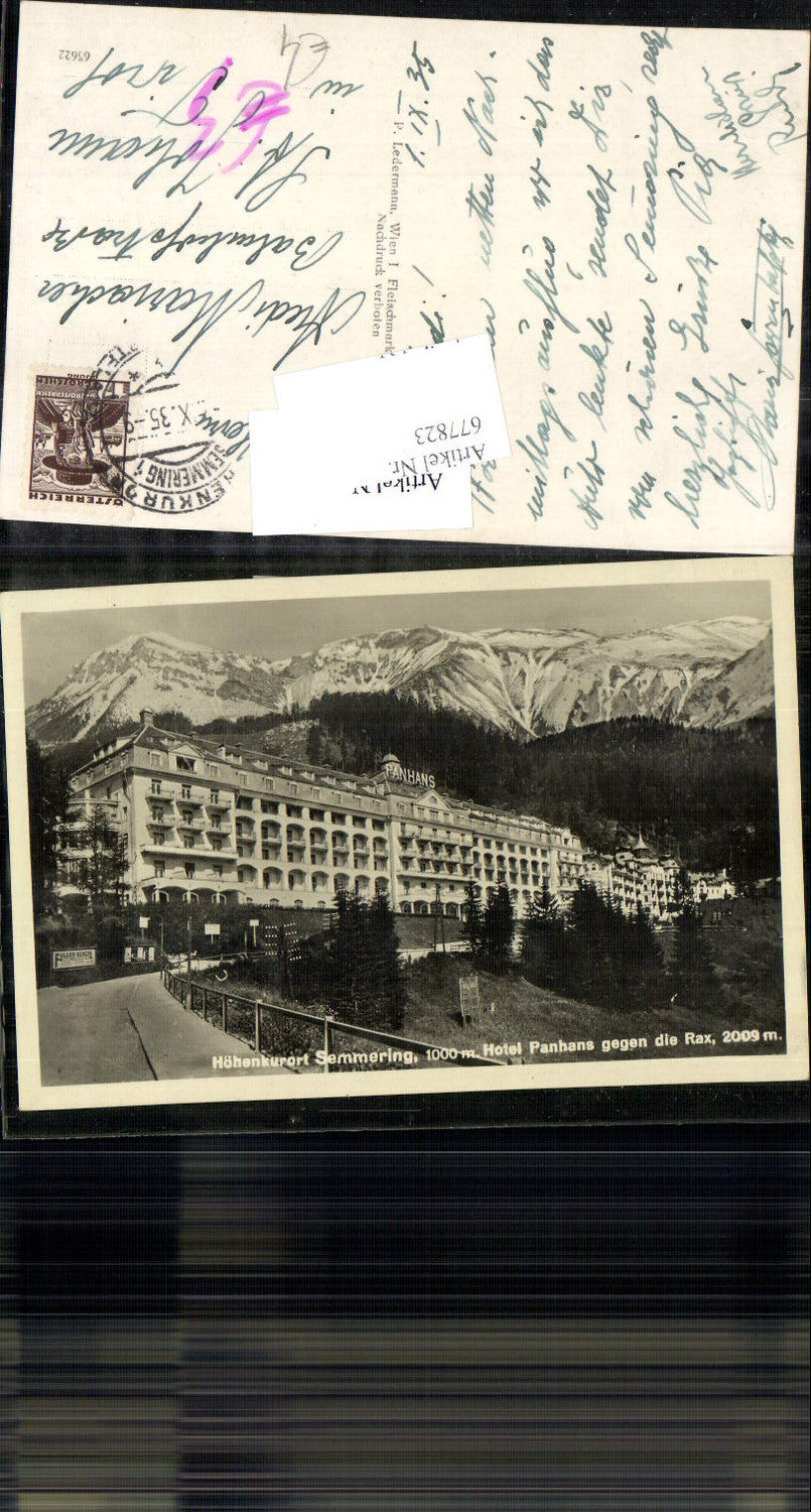 677823 Semmering Panhans Hotel