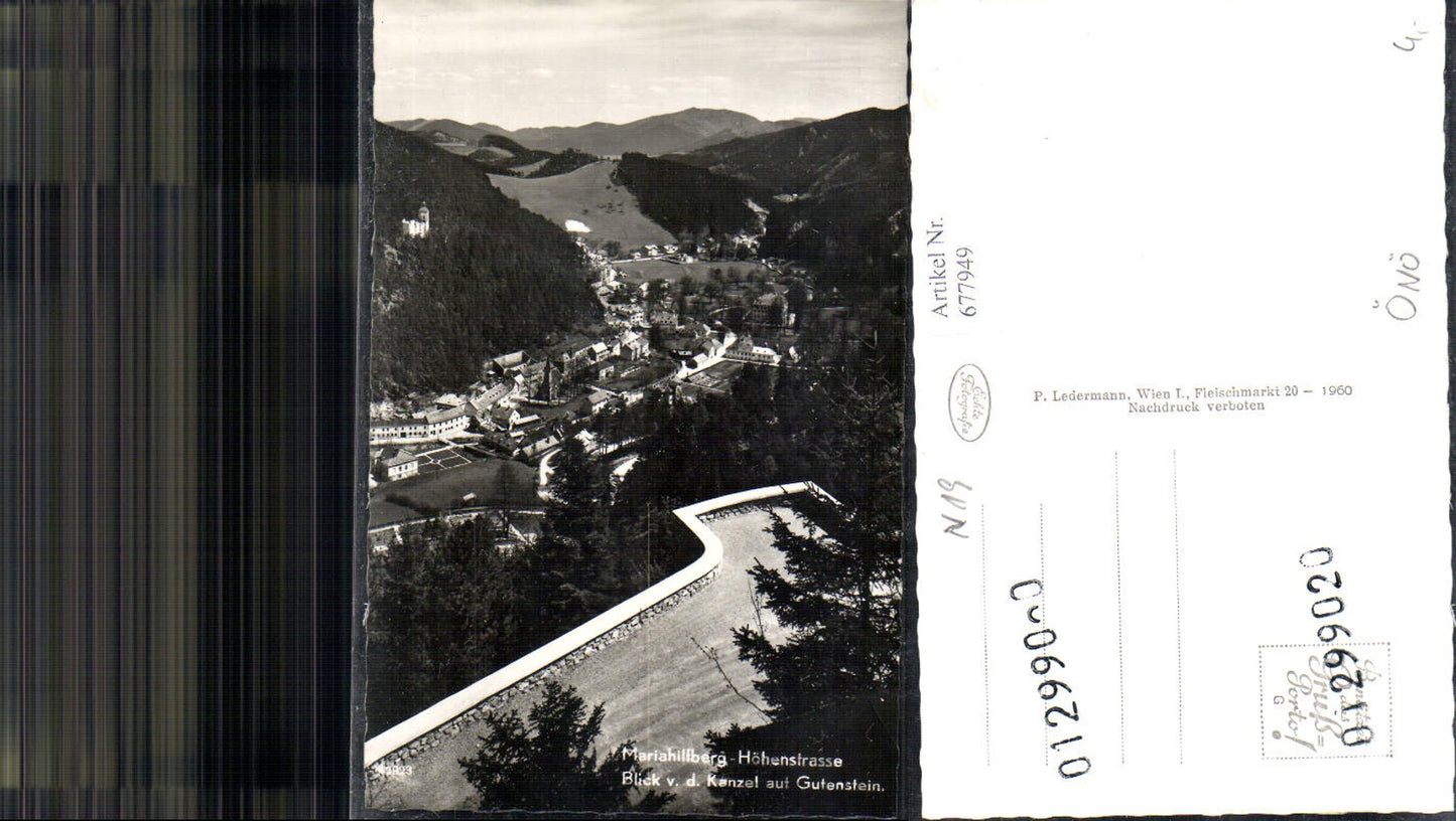 677949 Gutenstein Mariahilfberg Höhenstrasse