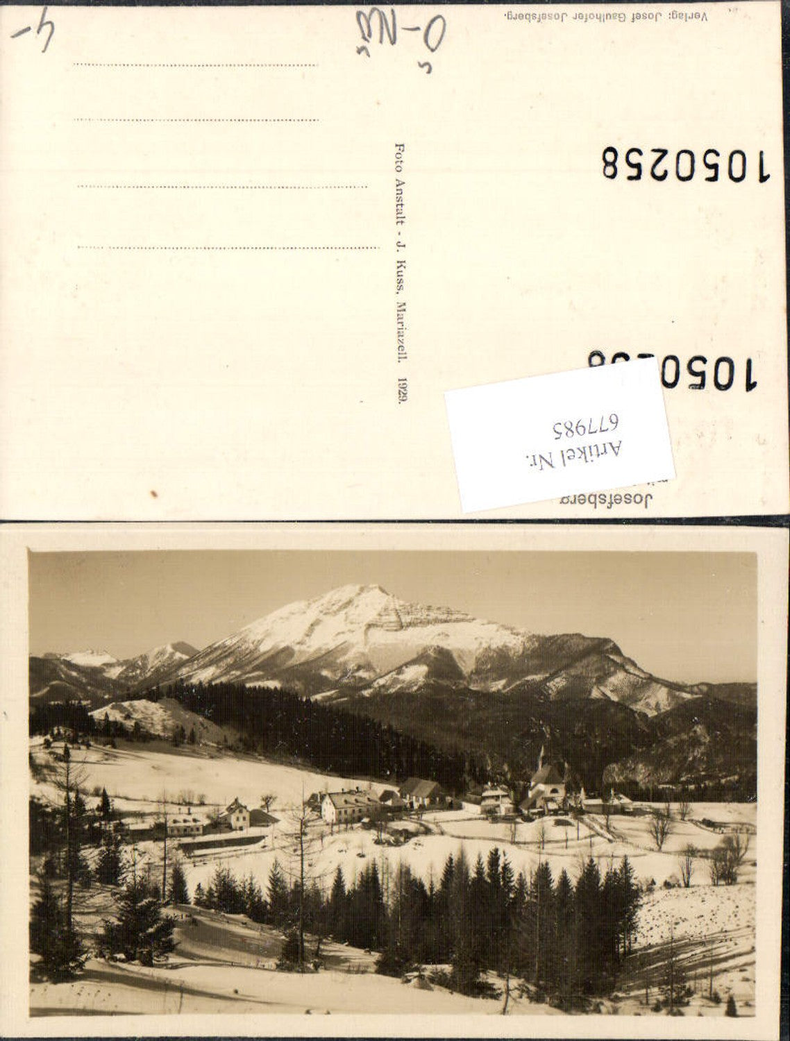 677985 Josefsberg am Ötscher Wienerbruck