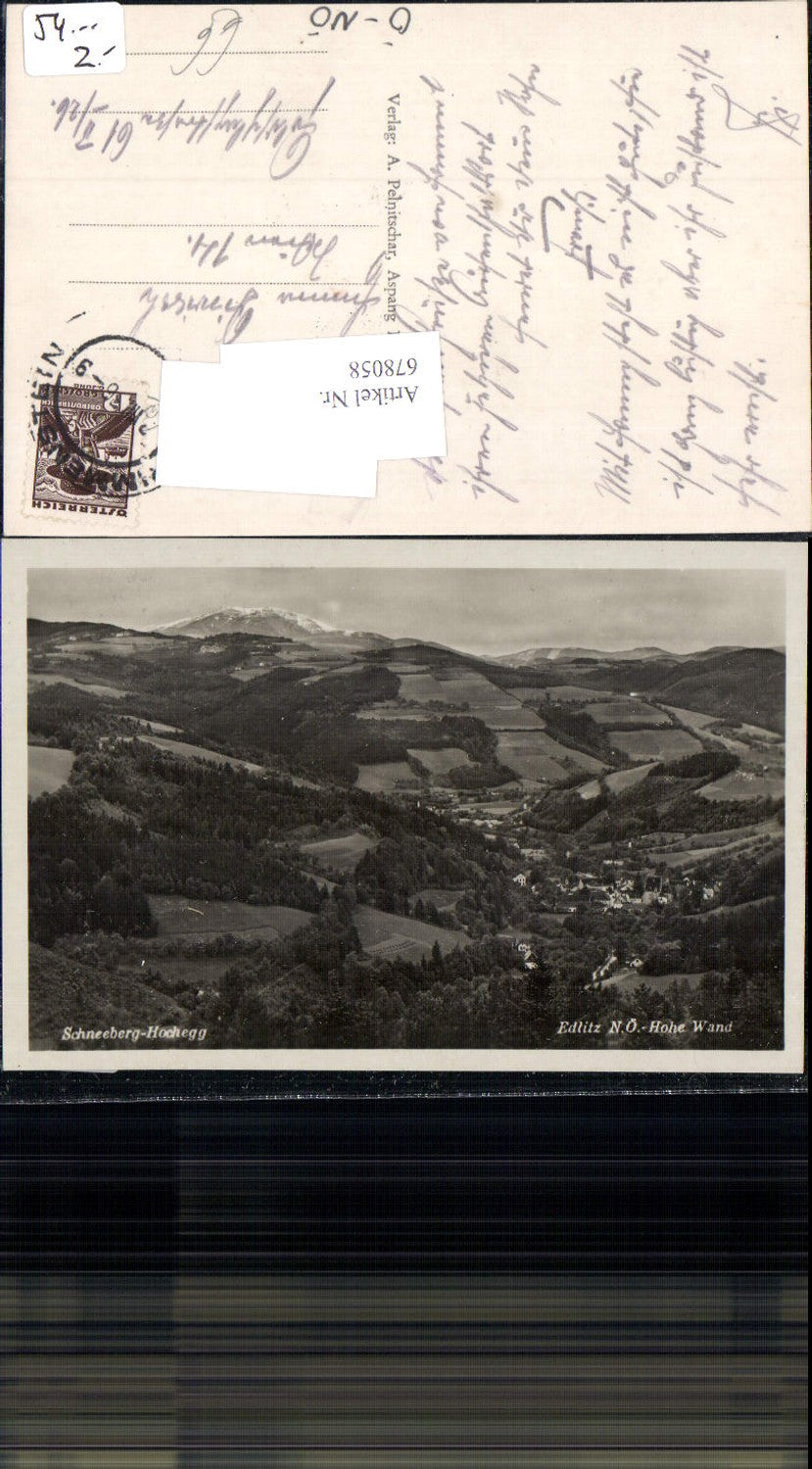 678058 Edlitz Schneeberg Hochegg Grimmenstein