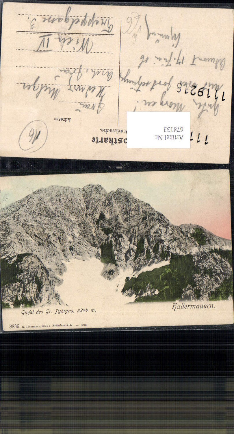 678133 Hallermauern Gr. Pyhrgas Spital am Pyhrn Windischgarsten Ledermann 8836