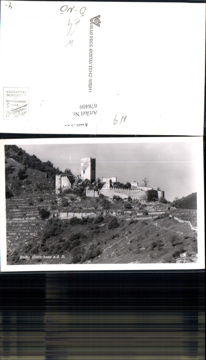 678409 Ruine Hinterhaus an der Donau bei Spitz