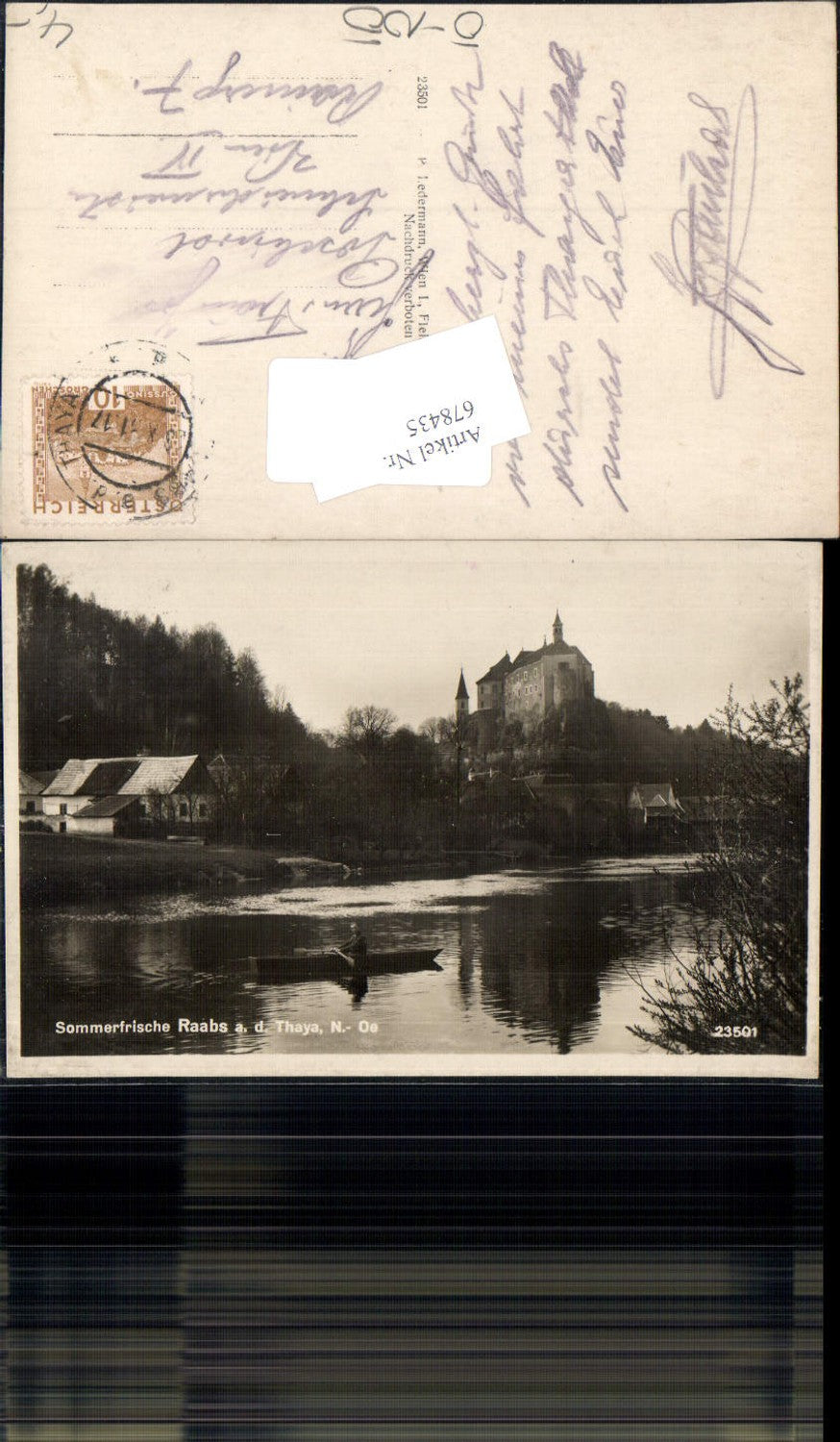 678435 Raabs an der Thaya Boot Burg