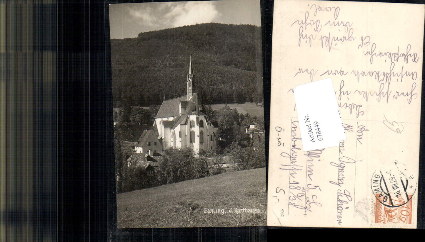 678449 Foto-AK Gaming Karthause 1929