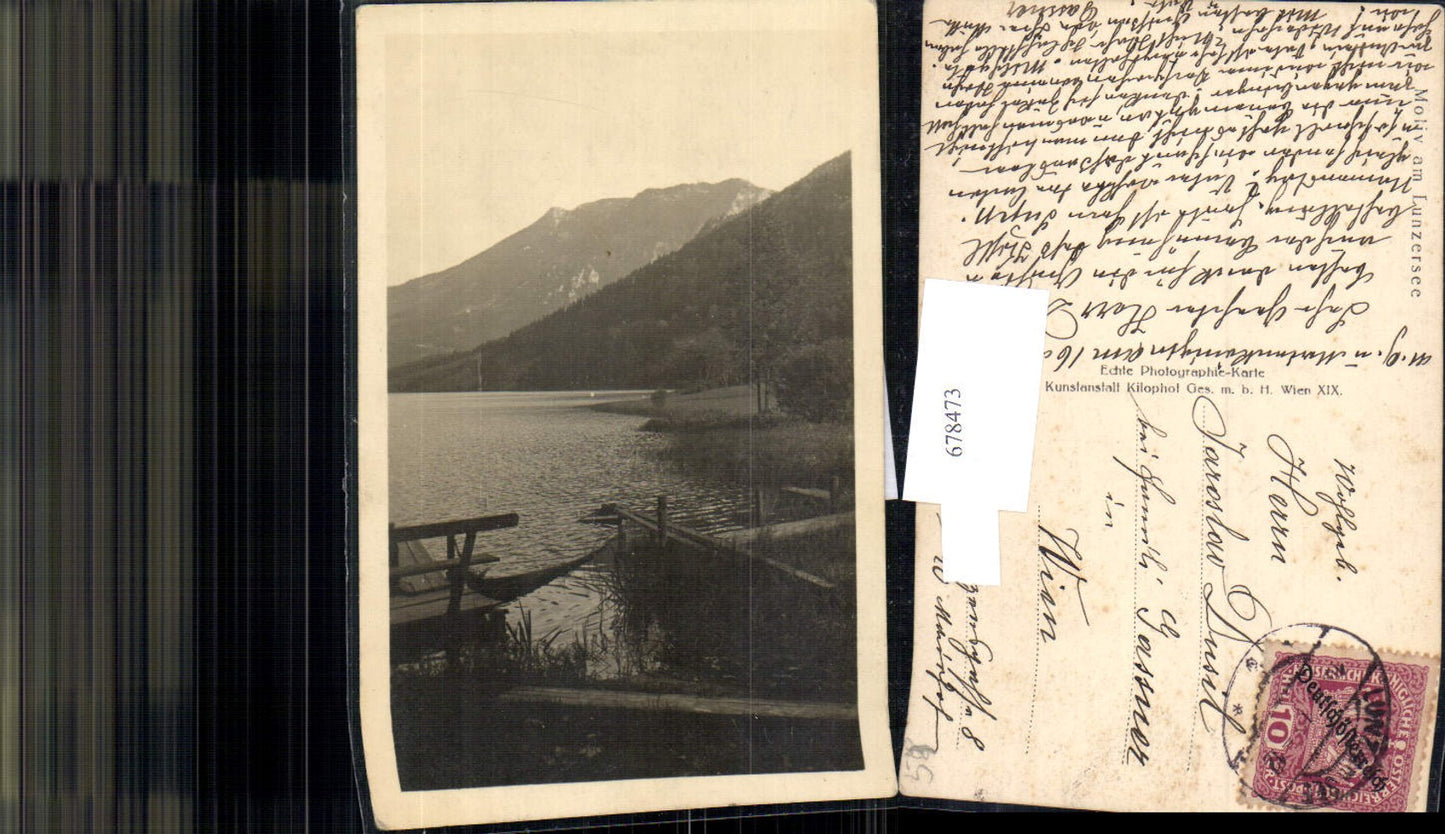 678473 seltene Foto-AK Lunz am See Lunzersee Motiv