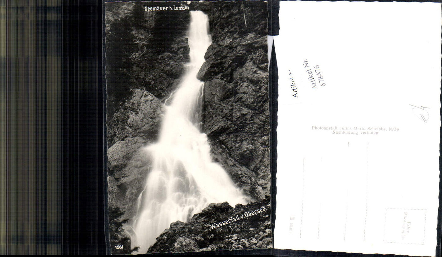 678476 Seemäuer bei Lunz am See Lunzersee Obersee Wasserfall