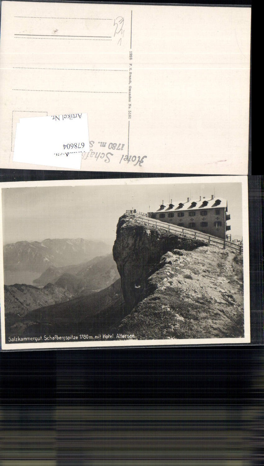 678604 Schafberg b. St. Wolfgang am Wolfgangsee Hotel Attersee pub Brandt 5181