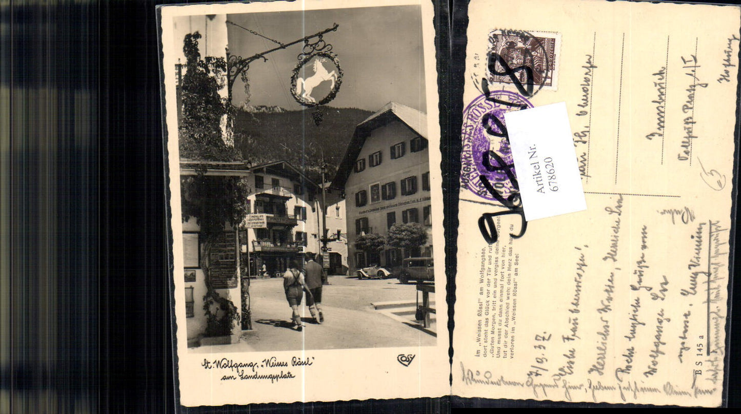 678620 St. Wolfgang am Wolfgangsee Weisses Rössl Oldtimer