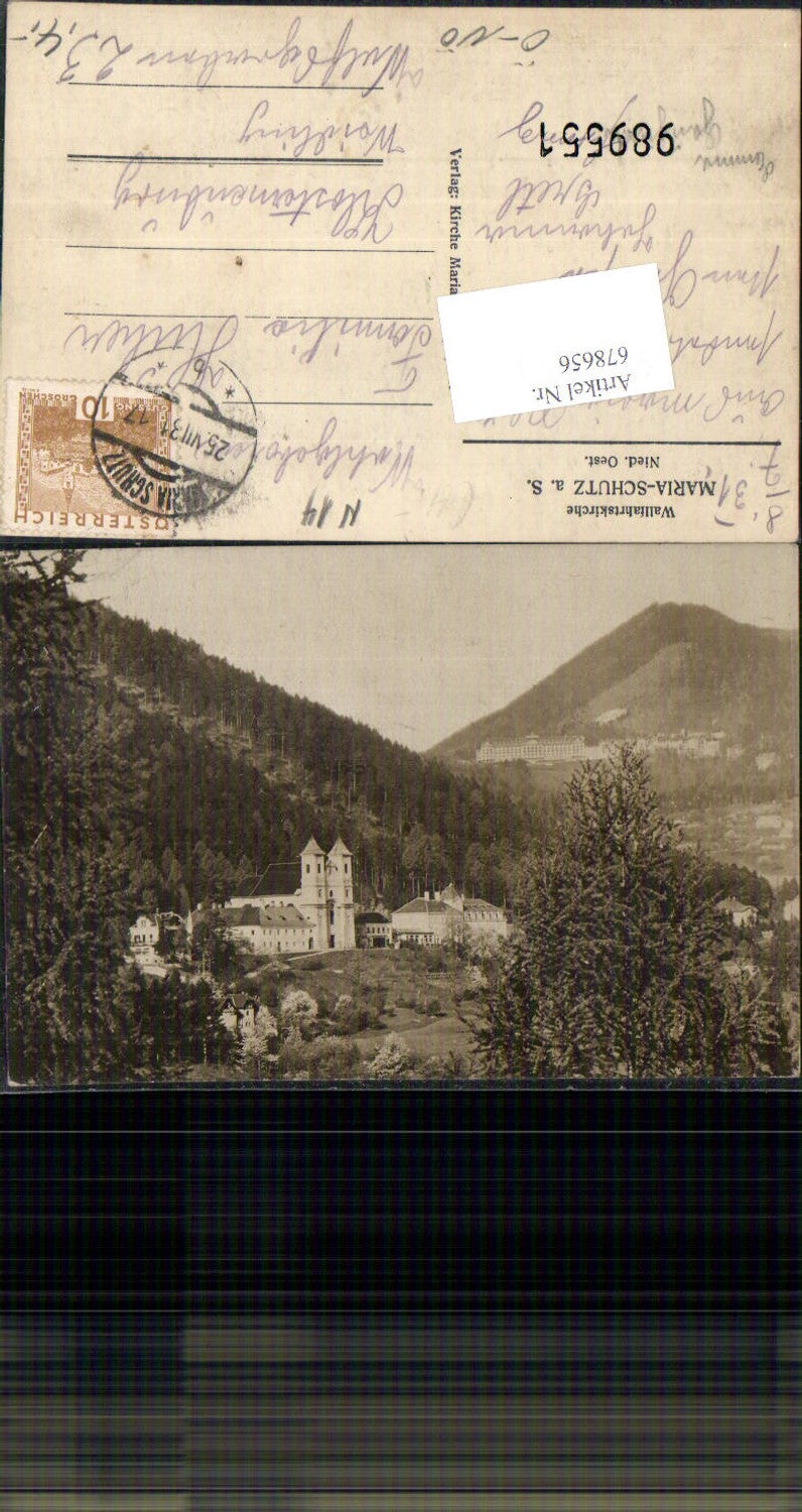 678656 great photo postcard Maria Schutz am Semmering Schottwien