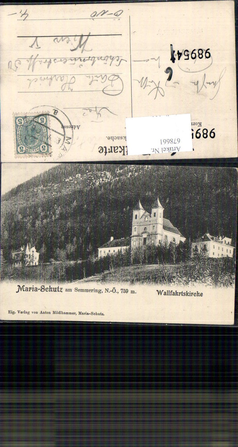 678661 Maria Schutz am Semmering Schottwien